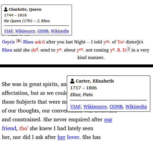 Mouseover examples